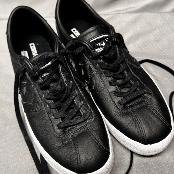 Converse Black Leather Sneakers for Men - Picture 3 of 6